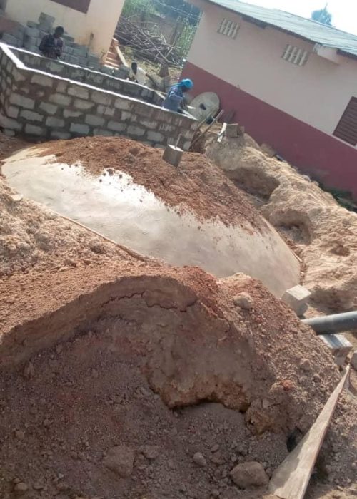 Fixed Dome Biogas Digester, Effluent Discharger, and Charging Tank